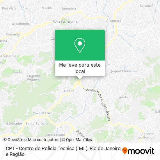 CPT - Centro de Policia Técnica (IML) mapa