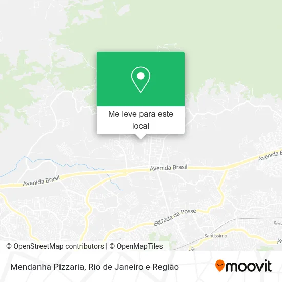 Mendanha Pizzaria mapa