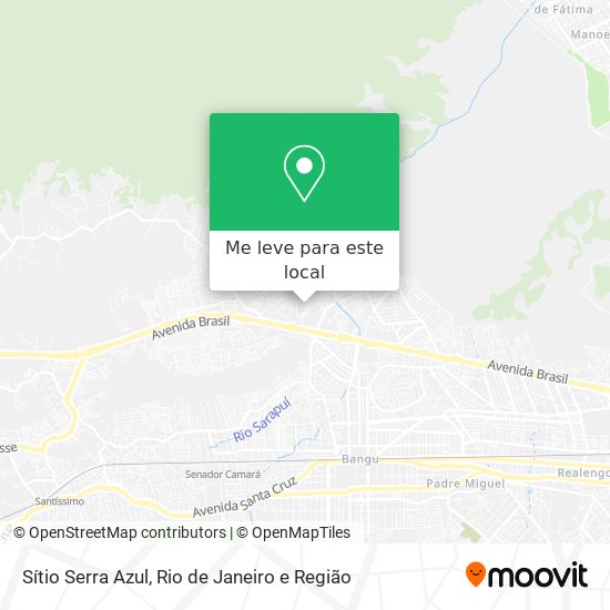 Sítio Serra Azul mapa
