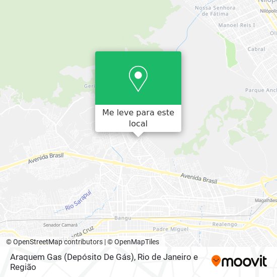 Araquem Gas (Depósito De Gás) mapa