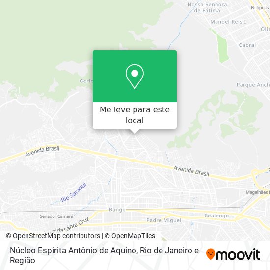 Núcleo Espírita Antônio de Aquino mapa