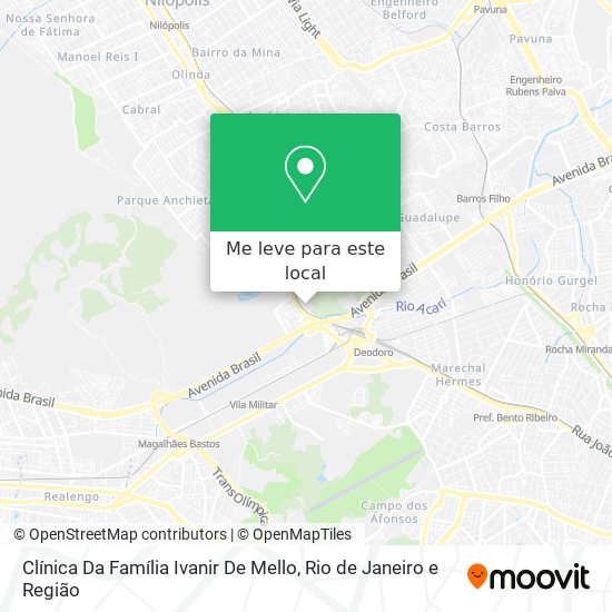 Clínica Da Família Ivanir De Mello mapa