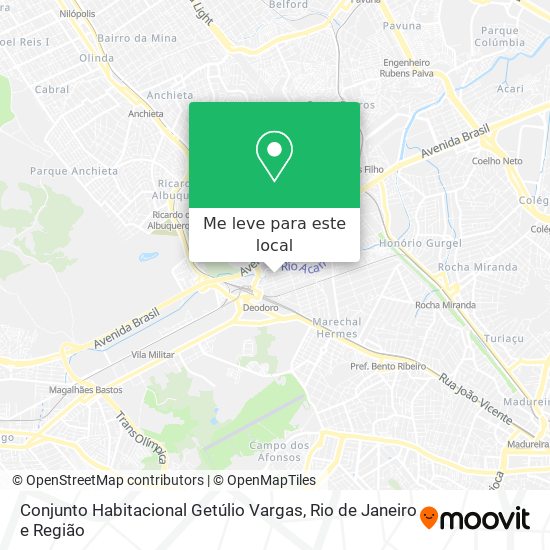 Conjunto Habitacional Getúlio Vargas mapa