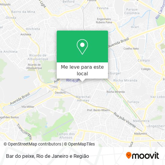 Bar do peixe mapa