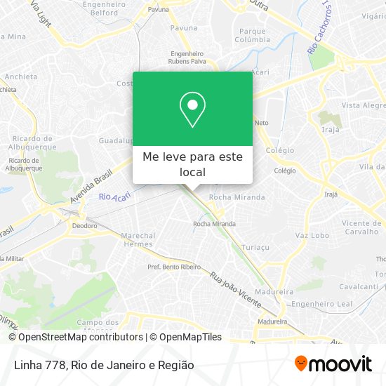 Linha 778 mapa
