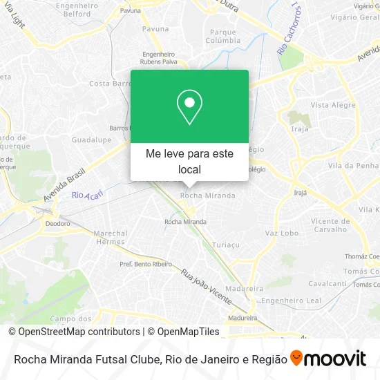 Rocha Miranda Futsal Clube mapa