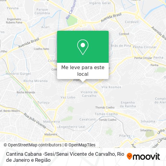 Cantina Cabana -Sesi / Senai Vicente de Carvalho mapa