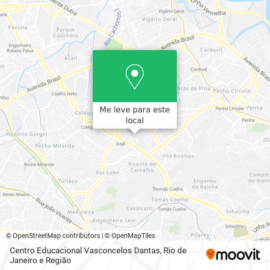 Centro Educacional Vasconcelos Dantas mapa