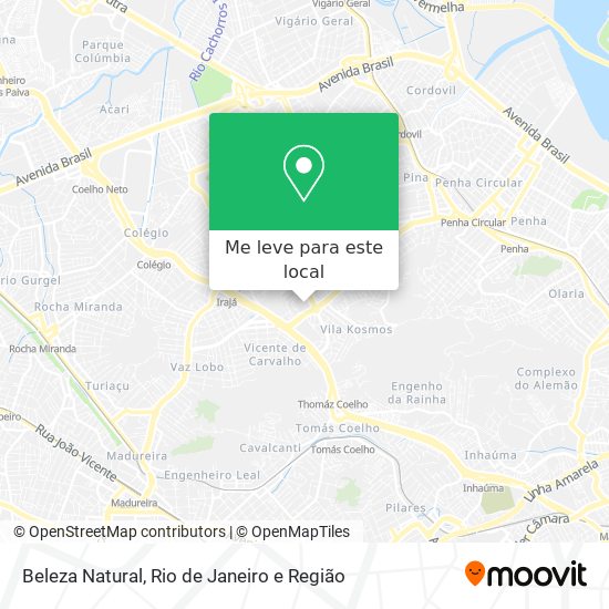 Beleza Natural mapa