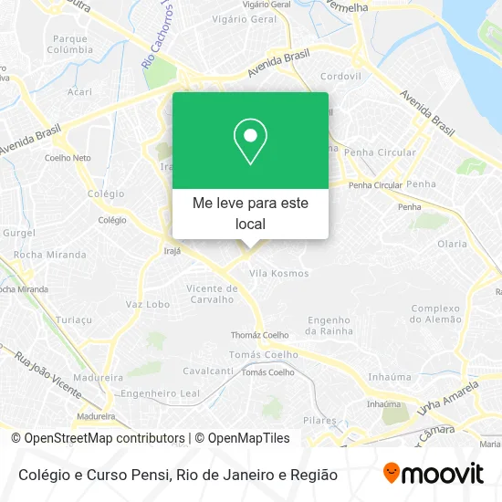 Colégio e Curso Pensi mapa