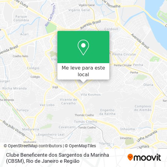 Clube Beneficente dos Sargentos da Marinha (CBSM) mapa