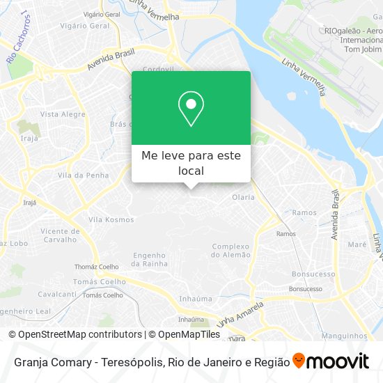 Granja Comary - Teresópolis mapa