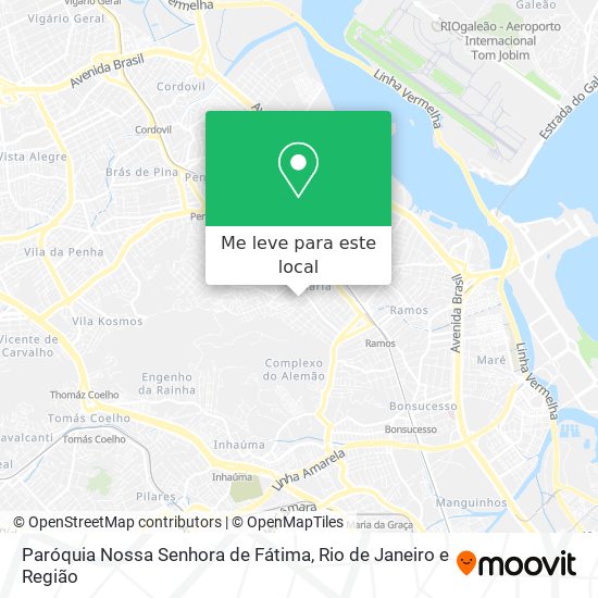 Paróquia Nossa Senhora de Fátima mapa