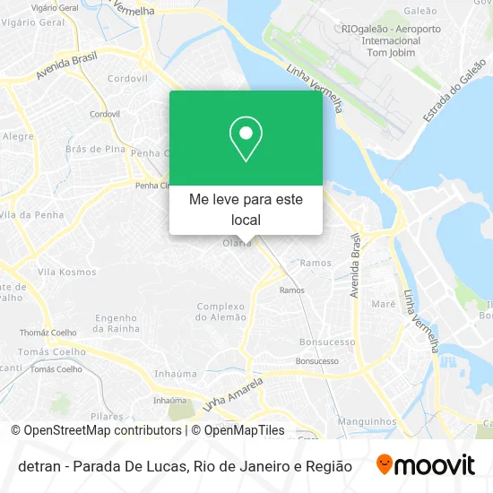 detran - Parada De Lucas mapa