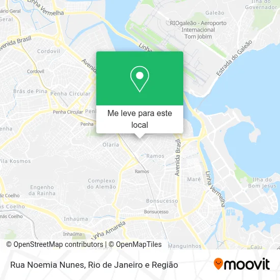 Rua Noemia Nunes mapa