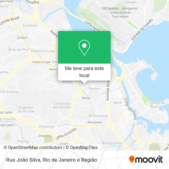 Rua João Silva mapa