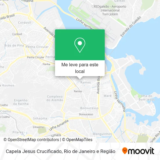 Capela Jesus Crucificado mapa