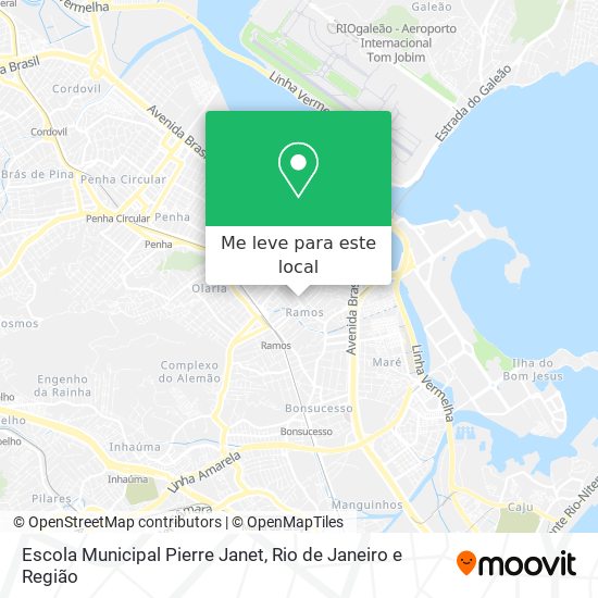 Escola Municipal Pierre Janet mapa