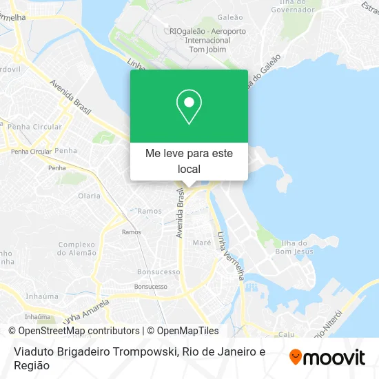 Viaduto Brigadeiro Trompowski mapa