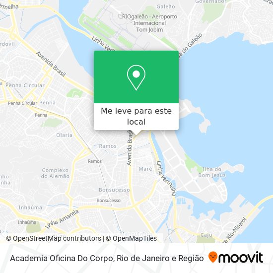 Academia Oficina Do Corpo mapa