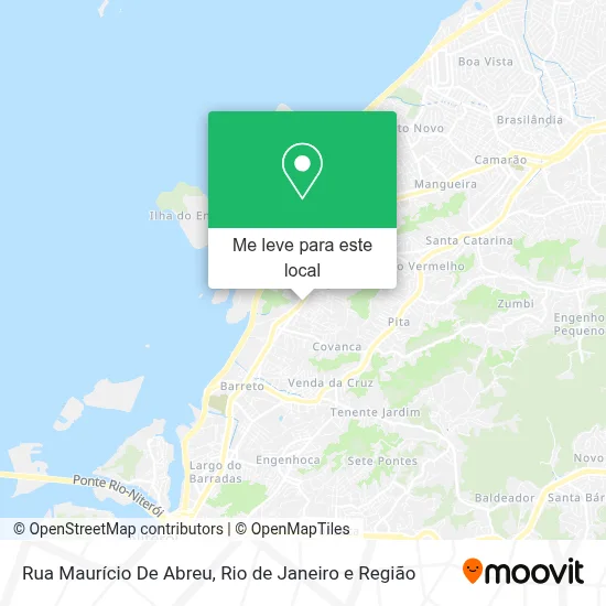 Rua Maurício De Abreu mapa