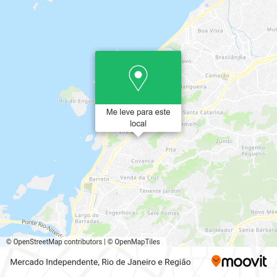 Mercado Independente mapa