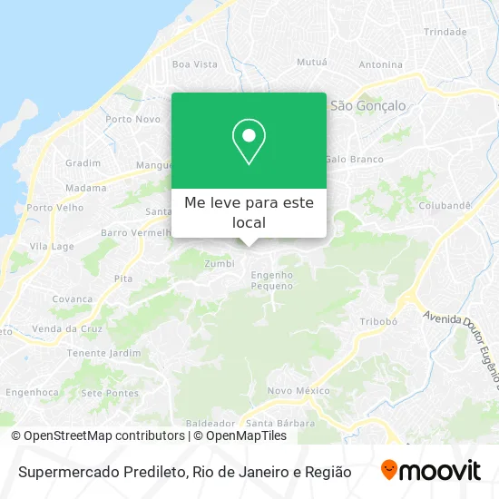 Supermercado Predileto mapa