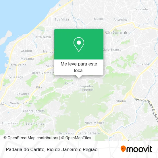 Padaria do Carlito mapa