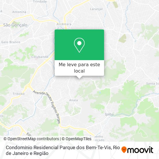 Condomínio Residencial Parque dos Bem-Te-Vis mapa