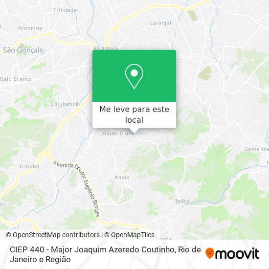 CIEP 440 - Major Joaquim Azeredo Coutinho mapa