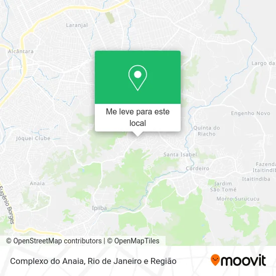 Complexo do Anaia mapa