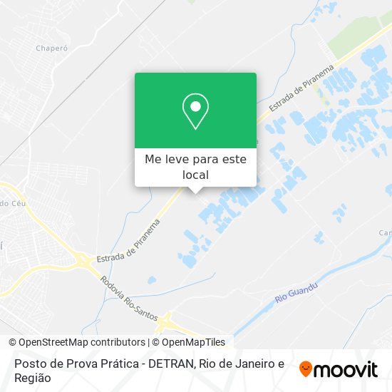 Posto de Prova Prática - DETRAN mapa