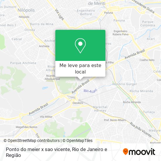 Ponto do meier x sao vicente mapa