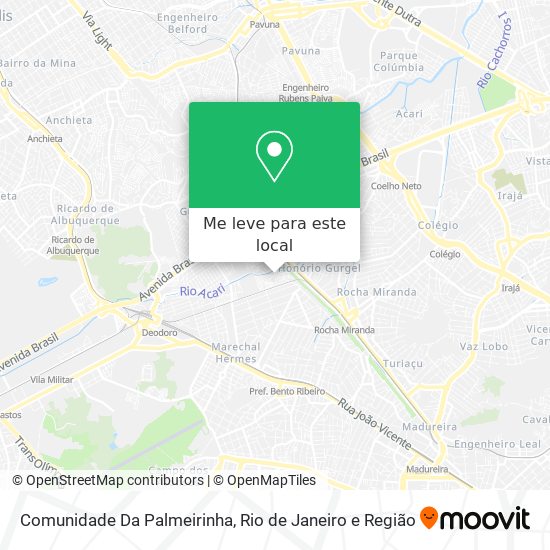 Comunidade Da Palmeirinha mapa