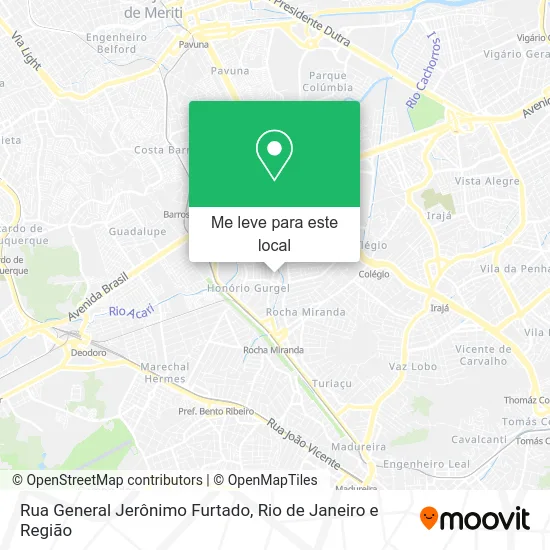 Rua General Jerônimo Furtado mapa