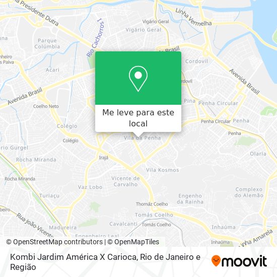 Kombi Jardim América X Carioca mapa