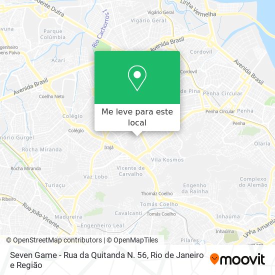 Seven Game - Rua da Quitanda N. 56 mapa