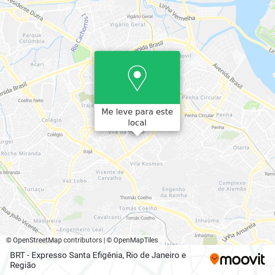 BRT - Expresso Santa Efigênia mapa