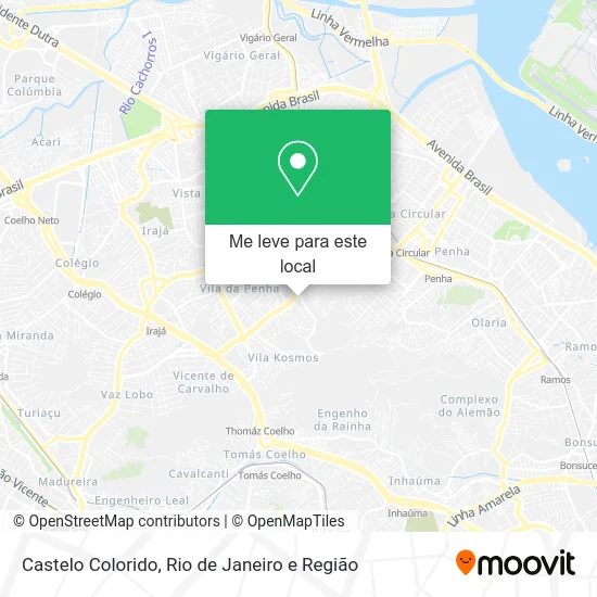 Castelo Colorido mapa