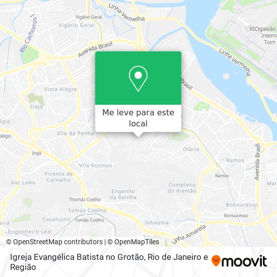 Igreja Evangélica Batista no Grotão mapa