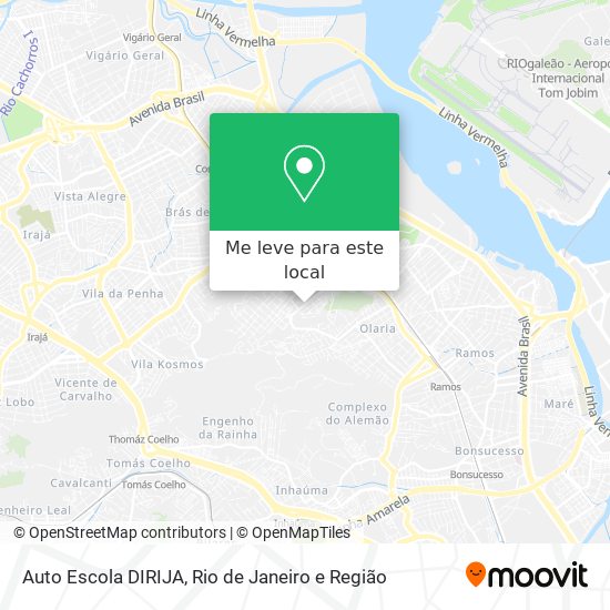 Auto Escola DIRIJA mapa