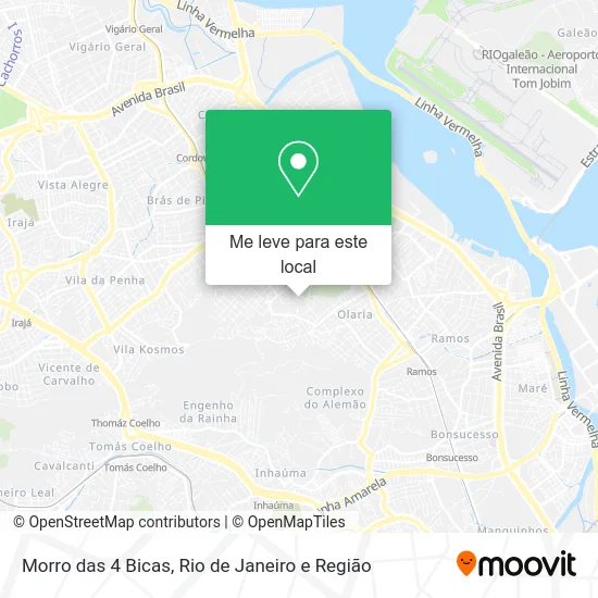 Morro das 4 Bicas mapa