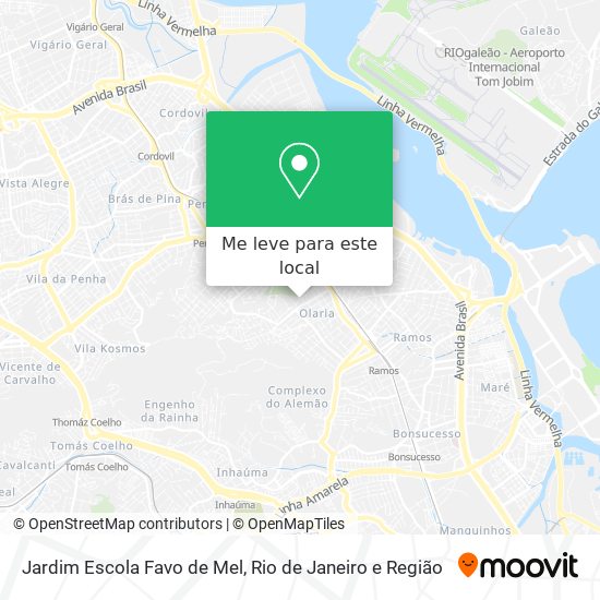 Jardim Escola Favo de Mel mapa