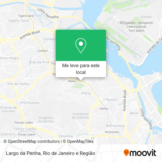 Largo da Penha mapa