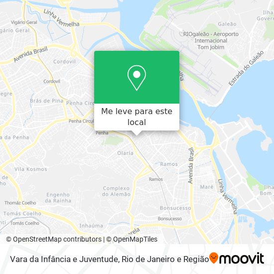 Vara da Infância e Juventude mapa