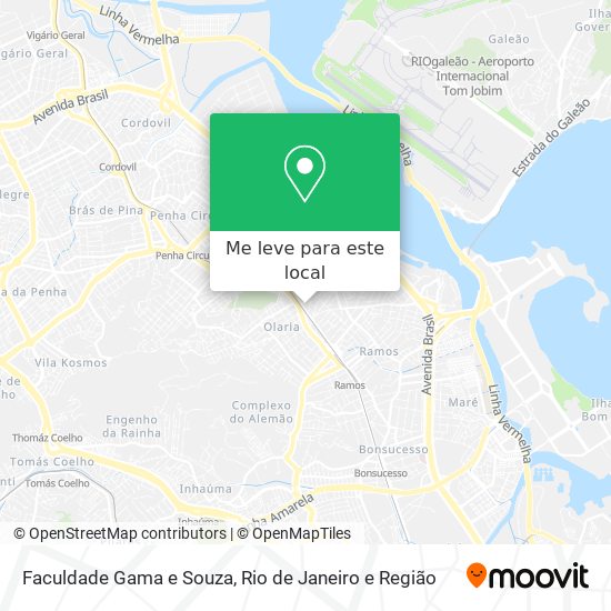 Faculdade Gama e Souza mapa