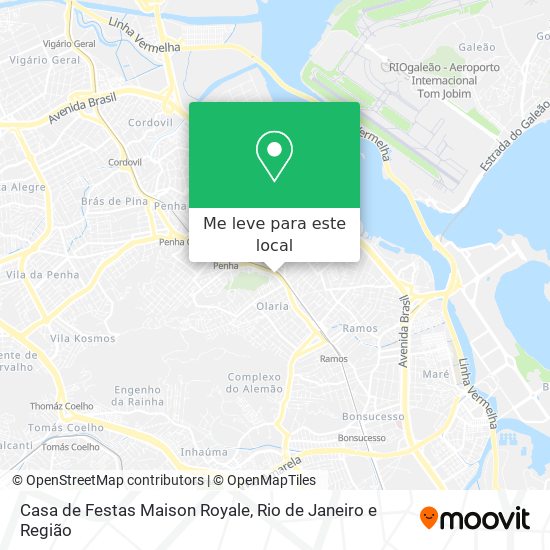 Casa de Festas Maison Royale mapa