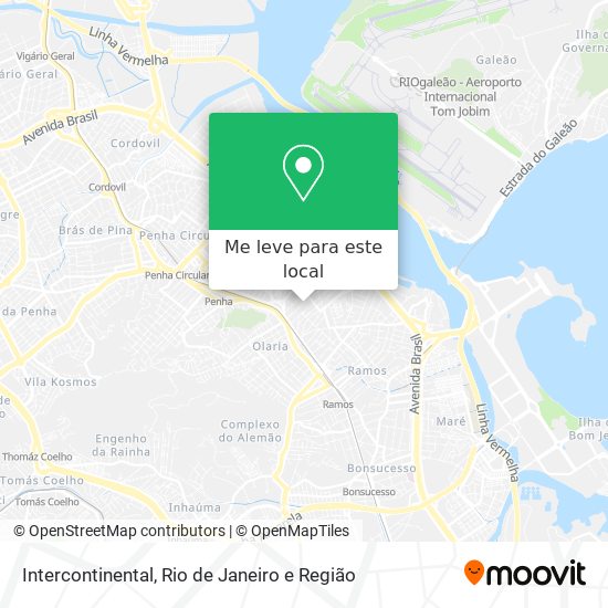 Intercontinental mapa