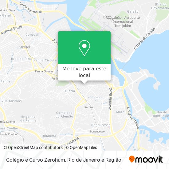 Colégio e Curso Zerohum mapa