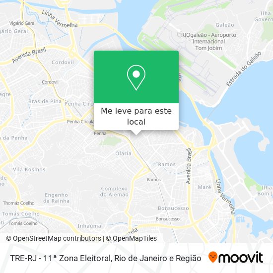 TRE-RJ - 11ª Zona Eleitoral mapa